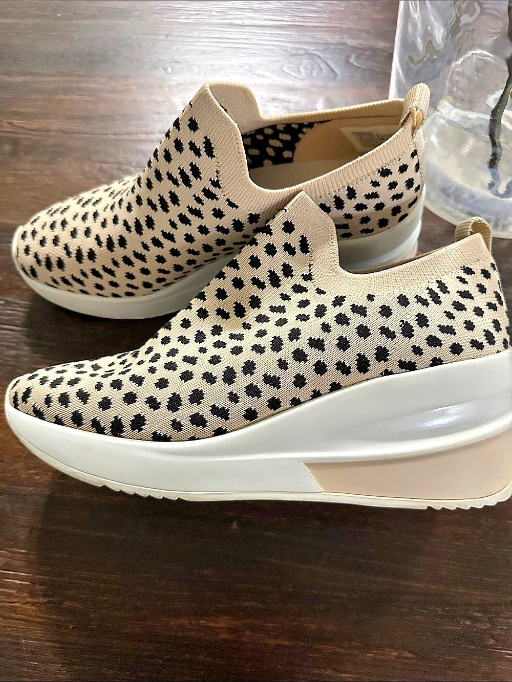 Gianni Bini Leopard Print Platform Sneakers Like New